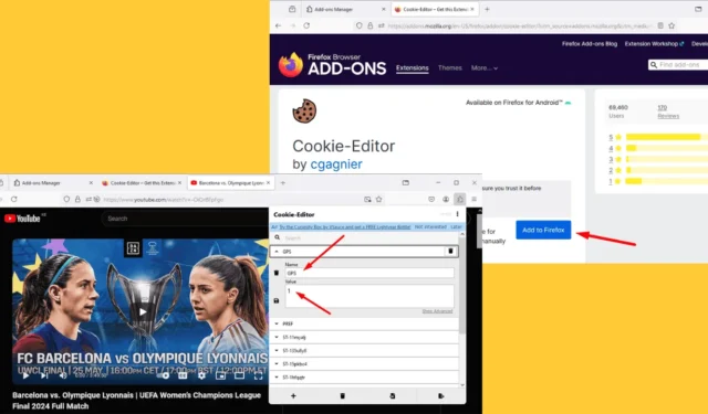 Guide to Installing and Using the Cookie Editor Firefox Extension