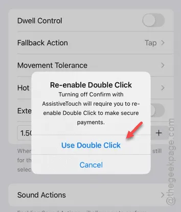 use double click min