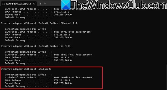 Dirección IP Ethernet virtual para PC con Windows