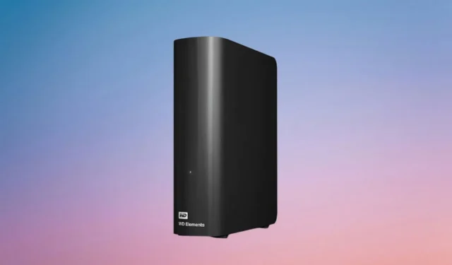 Maximize a capacidade de armazenamento com um disco rígido externo WD Elements de 20 TB