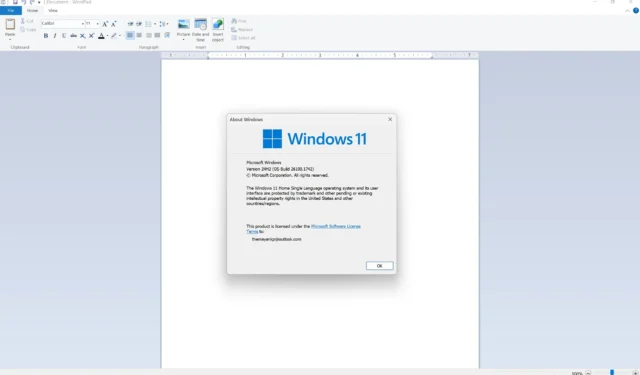 Restaurar WordPad en Windows 11 24H2 después de la eliminación