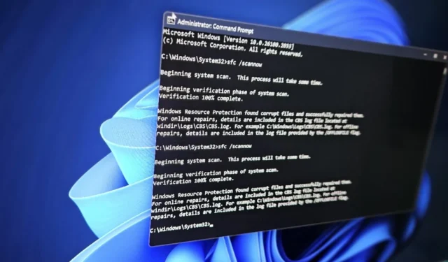 Błąd aktualizacji 24H2 systemu Windows 11: polecenie sfc /scannow wykrywa uszkodzone pliki za pomocą WebView2