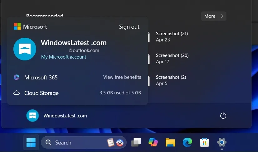 Actualización de la compilación 26100.203 de Windows 11