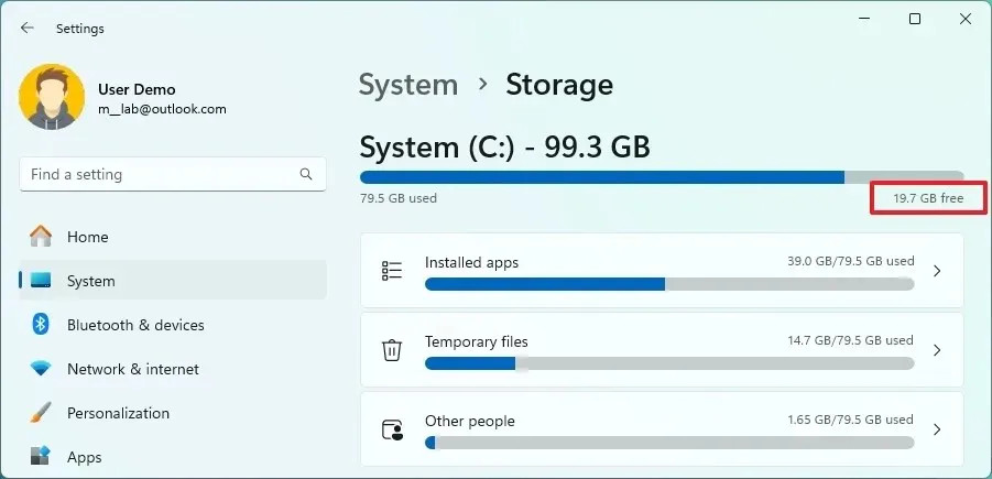 Windows 11: Freien Speicherplatz prüfen