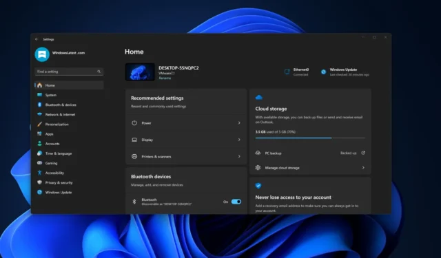 Las ediciones Enterprise y Education de Windows 11 podrían presentar la configuración “Inicio” con anuncios de la cuenta Microsoft