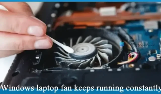 How to Fix Windows Laptop Fan Running Constantly