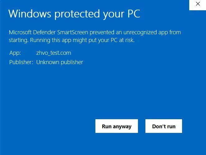 Windows Defender effectively shields the device from FortiGuard's zero-hour malware DOS program.