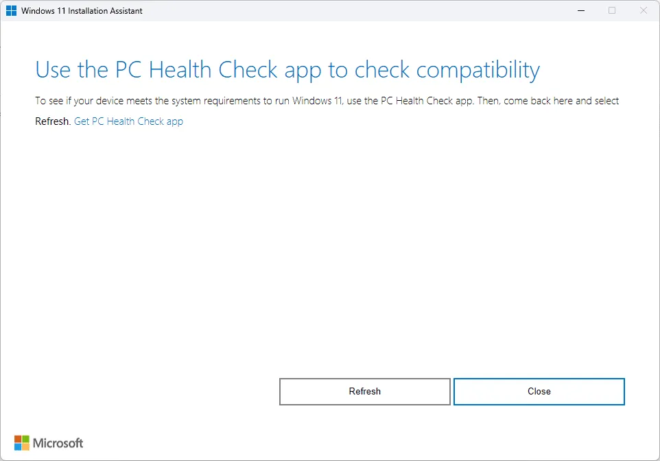 PC Health Check App