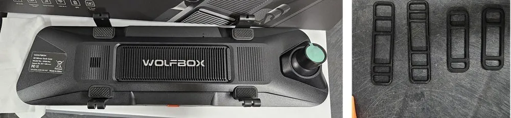 Cinghie per la dash cam Wolfbox.