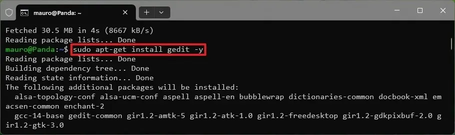 Installieren der Linux-GUI-App über WSL