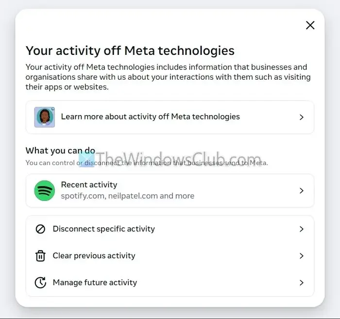 Su actividad fuera de Meta Technologies