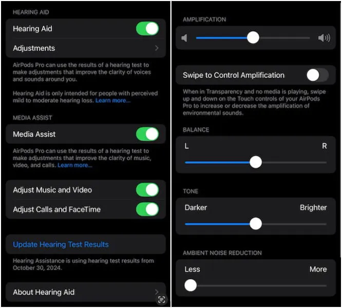 Adjust Hearing Aid Settings