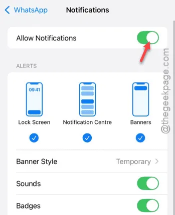 Allow Notifications