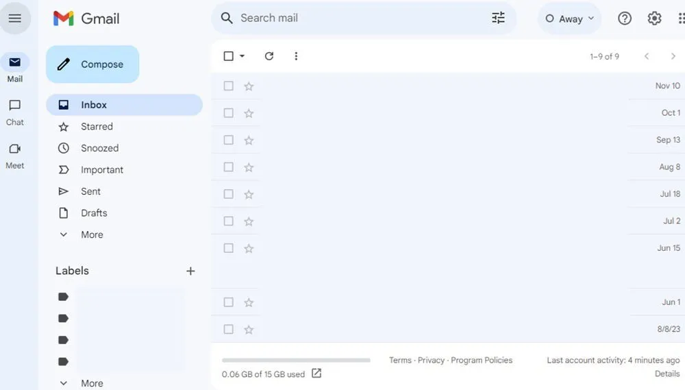 檢查 Gmail 收件匣。