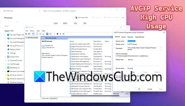 Resolve High CPU Usage Caused by AVCTP on Windows PCs