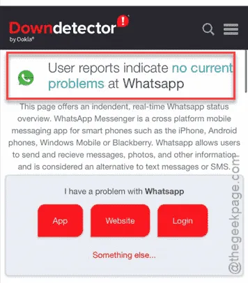 Check WhatsApp server report