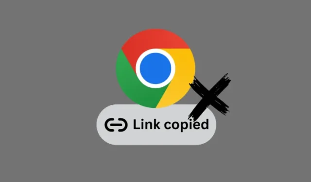 Cómo deshabilitar las notificaciones emergentes de «Enlace copiado» e «Imagen copiada» en Chrome en Windows