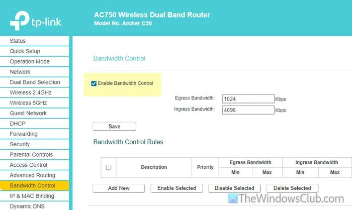 Guía para gestionar el ancho de banda en el router