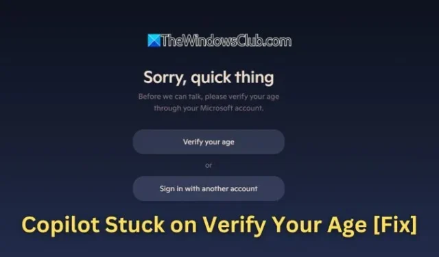 Cómo solucionar el problema de verificación de edad en Copilot