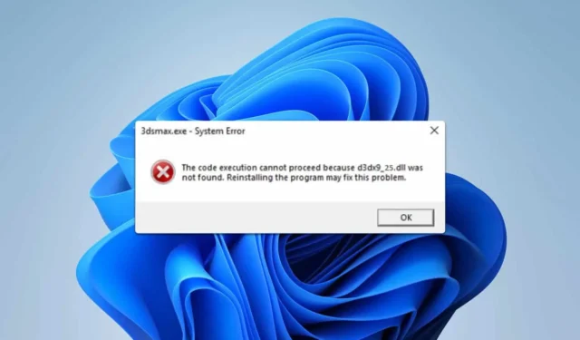 Fehler „D3dx9_25.dll nicht gefunden“ beheben: 4 effektive Lösungen
