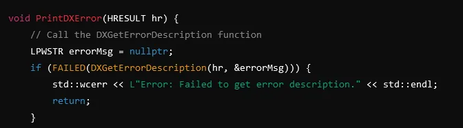 dxgeterrordescription