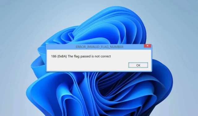 Naprawianie błędu Nieprawidłowy numer flagi 186 (0xBA): Przewodnik krok po kroku