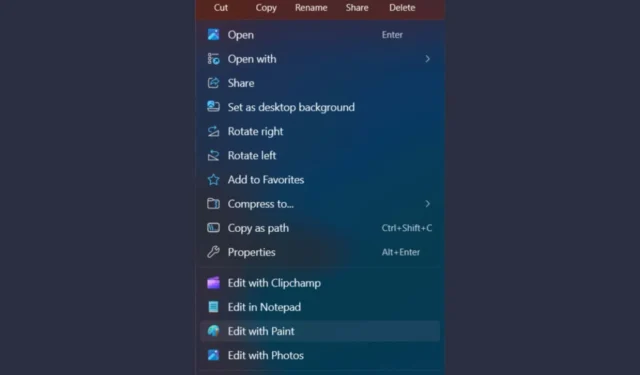 Windows 11 File Explorer Context Menu Update: Microsoft Reintroduces Edit with Paint and Notepad Options