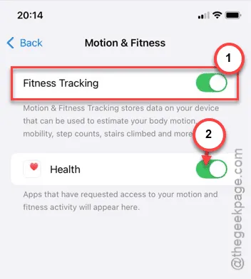 fitness tracking on min