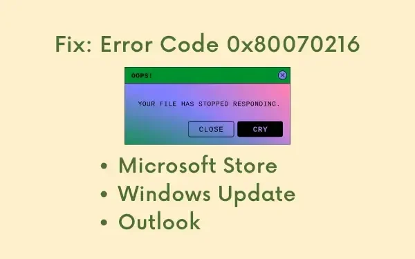 Naprawa kodu błędu 0x80070216 w systemie Windows 10 i 11: kompletny przewodnik