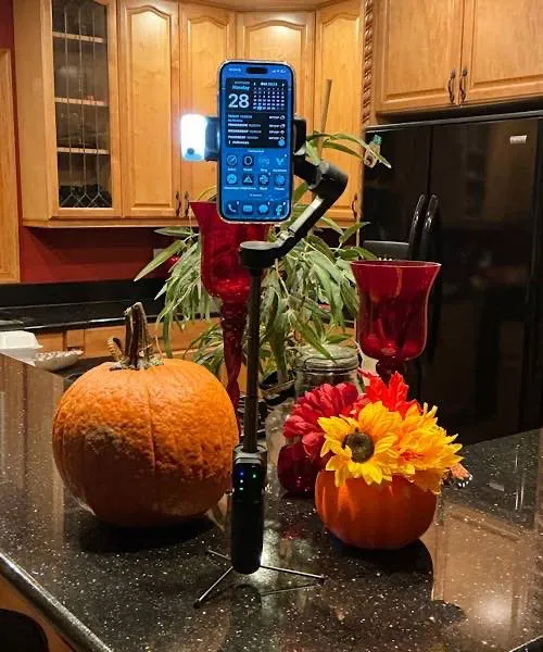 Tripod Setup in Kitchen