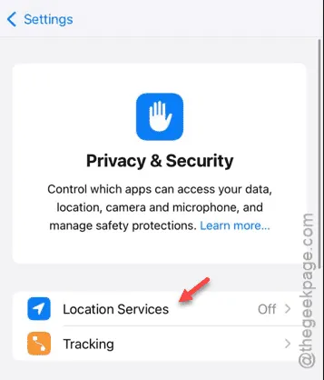 location services settings