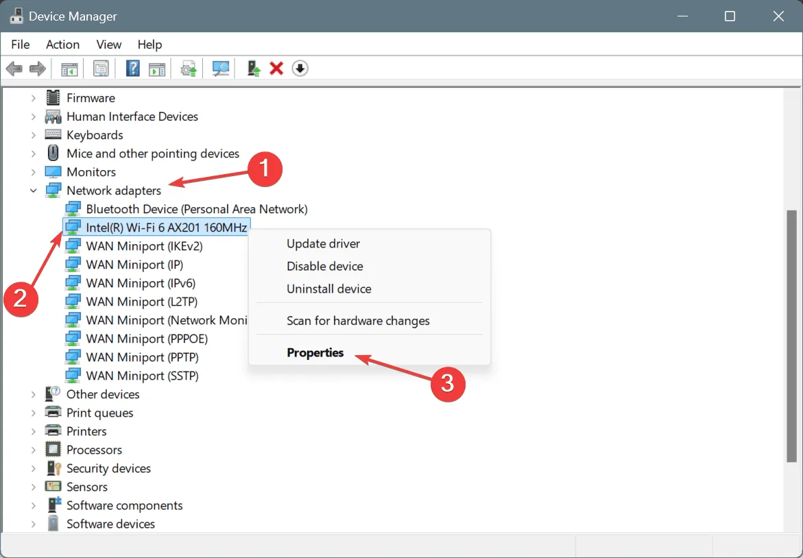 device properties