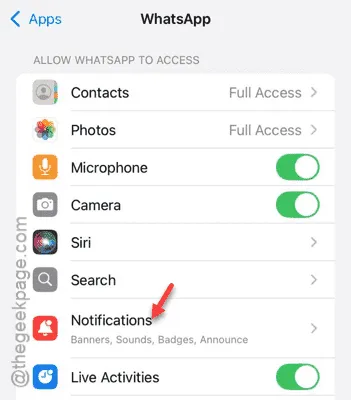 Notification Settings for App