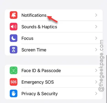 notifications menu