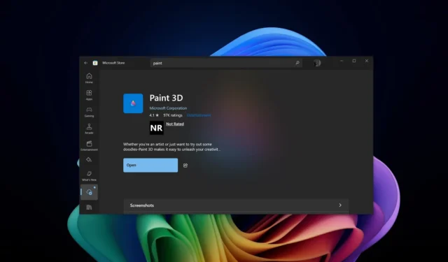 Microsoft elimina Paint 3D, diseñado inicialmente para reemplazar MS Paint en Windows 10 y 11