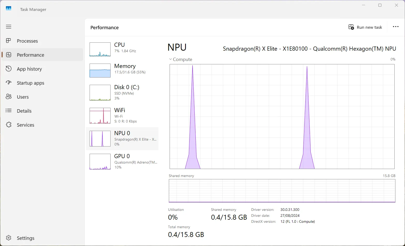 回顧Windows 11中的NPU