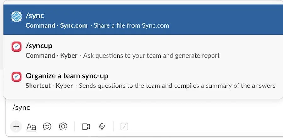 Adding the Sync app to Slack