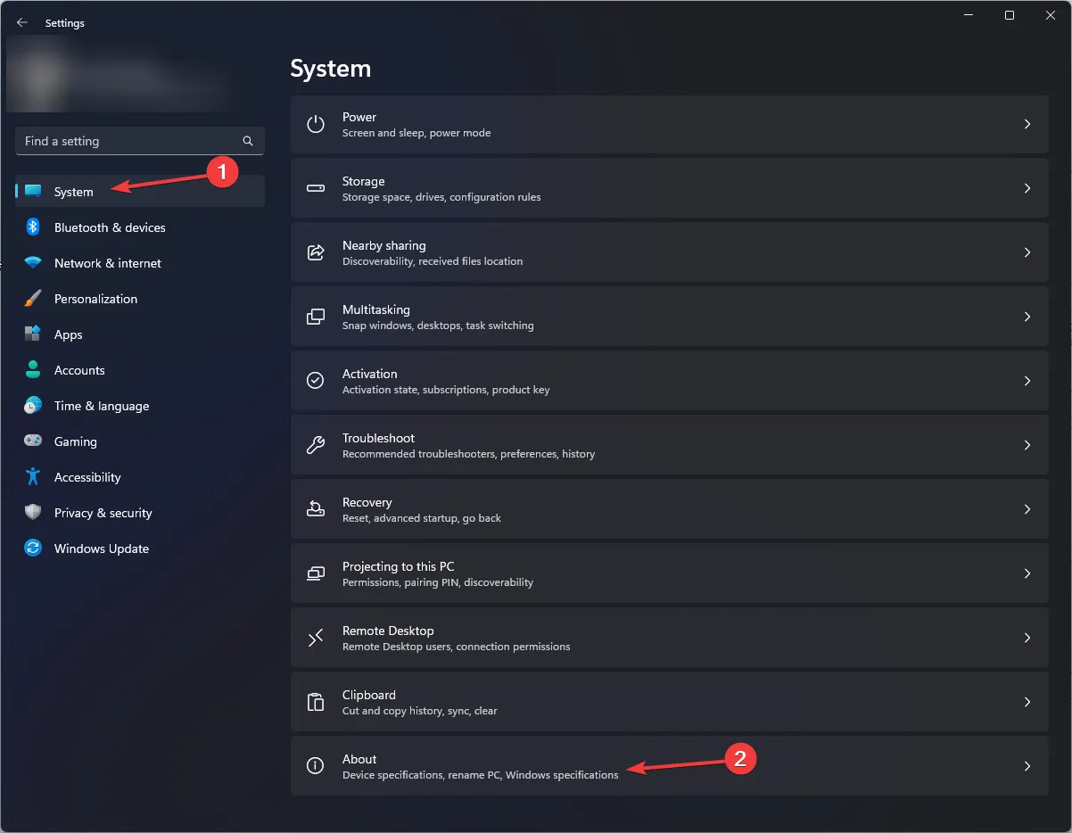 System About Not Enough Memory in Windows 11