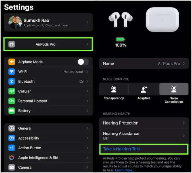 Take A Hearing Test On AirPods