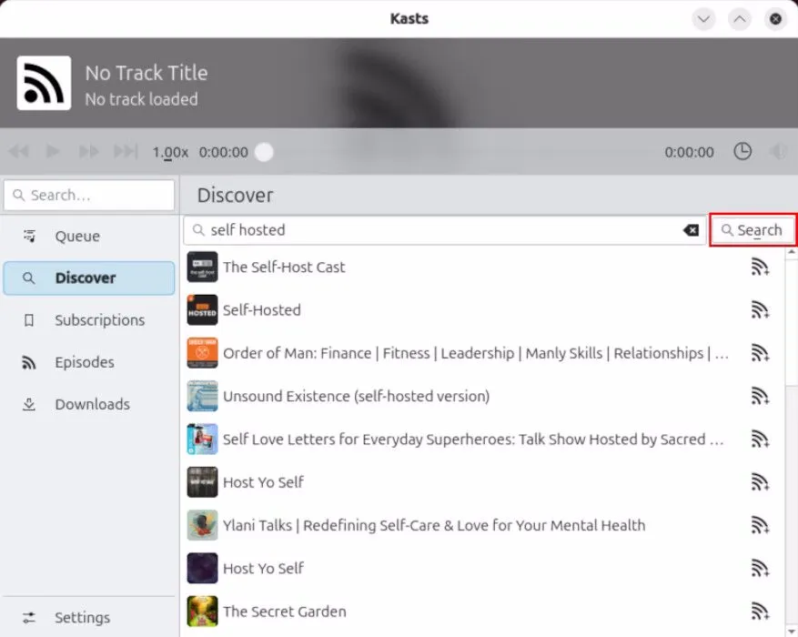 正在搜尋要新增到 Kasts 中的播客。