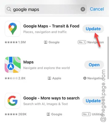 update google maps min