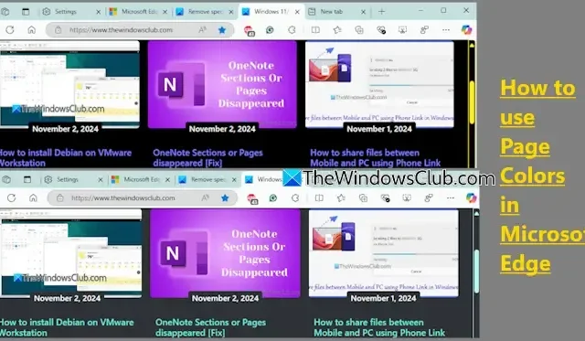 Guide to Utilizing Page Colors in Microsoft Edge on Windows 11