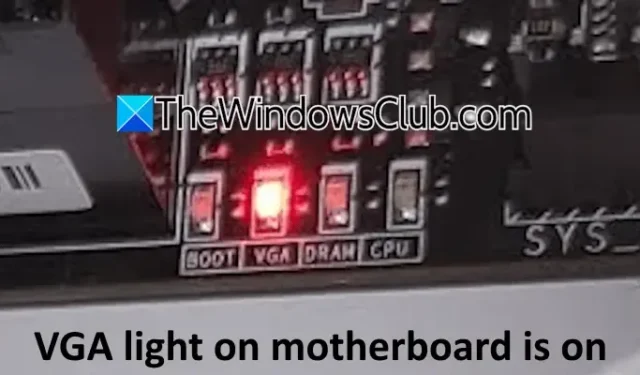 How to Fix the VGA Light on Your Motherboard When It’s ON