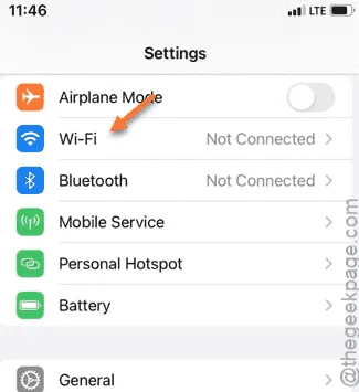 Access Wi-Fi settings