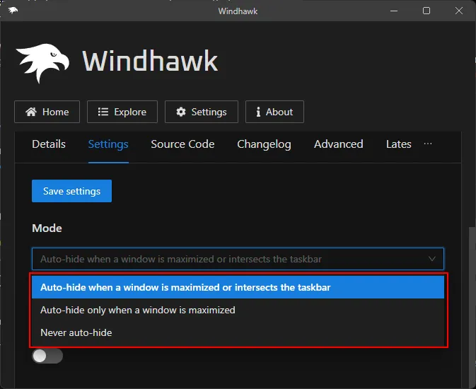 Windhawk 工作列模組