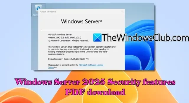 Pobierz plik PDF funkcji zabezpieczeń dla systemu Windows Server 2025