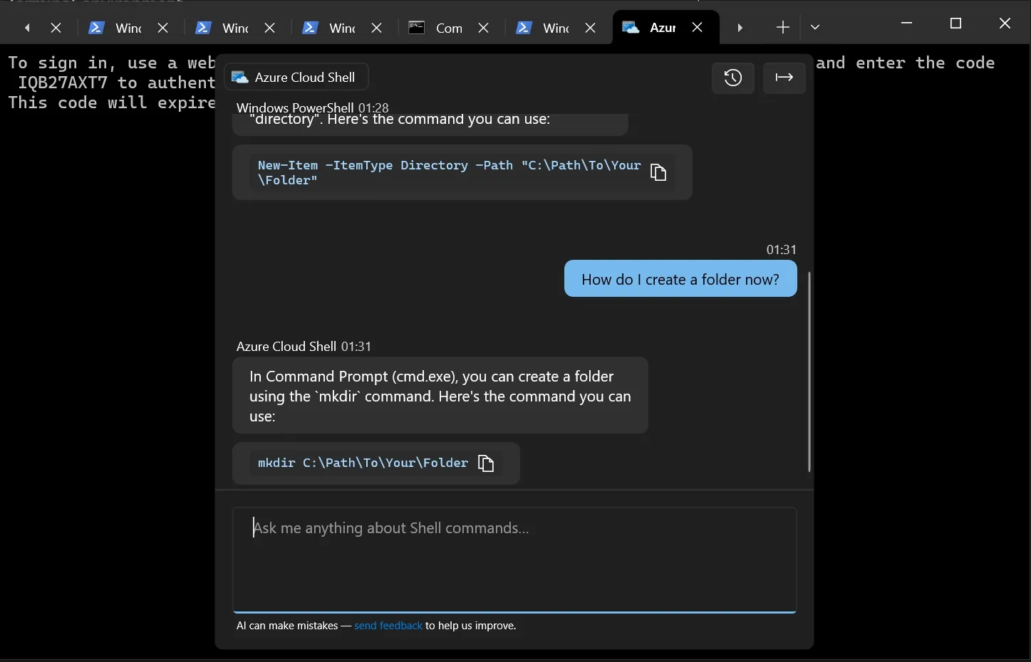 Terminal IA de Windows