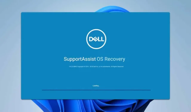 Dell SupportAssist OS リカバリ ツールのダウンロードと使用方法