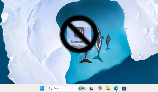 Como remover permanentemente o ícone “Saiba mais sobre esta imagem” no Windows 11