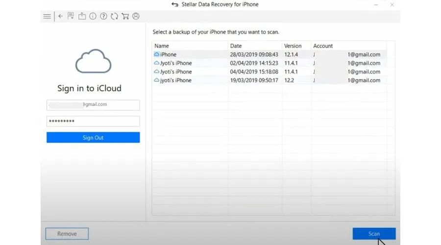 iCloud-Wiederherstellung